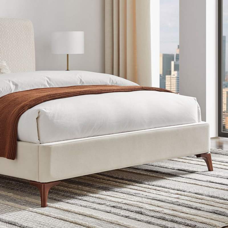 Upholstered Bed, Natural, King