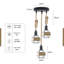 6 - Light Black Kitchen Island Pendant