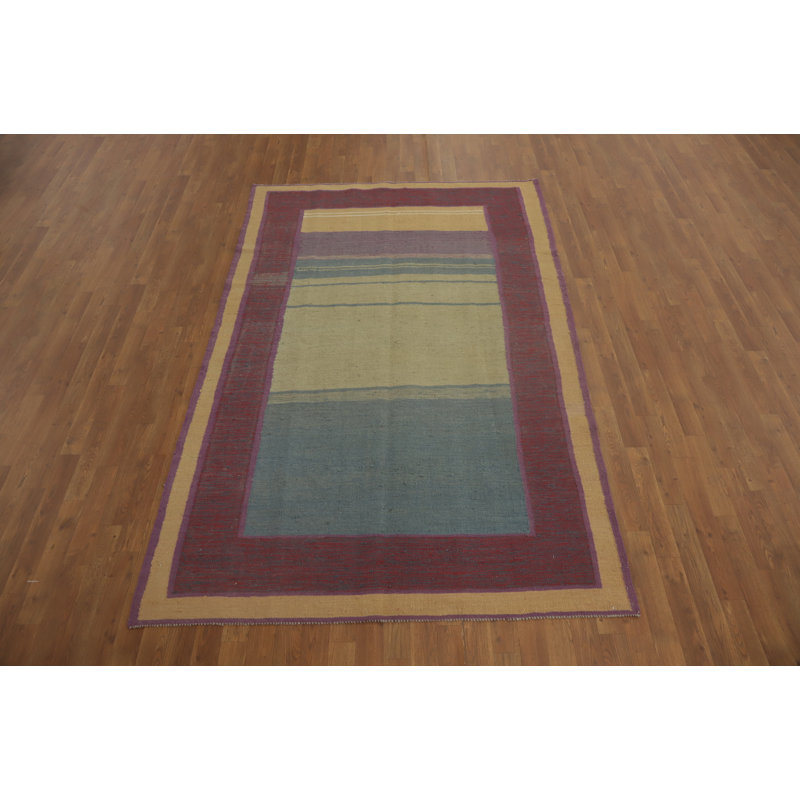 Tapis géométrique kilim 5 x 8