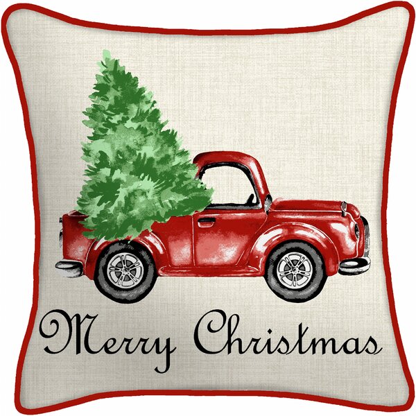 Red Truck Pillow Cover – The Stenciled Barn