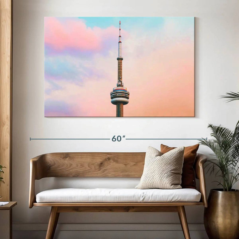 Lilie CN Tower, 34" H x 51" W