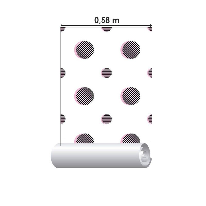 Rouleau de papier peint autocollant L 126 po x l 24 po Matilynn