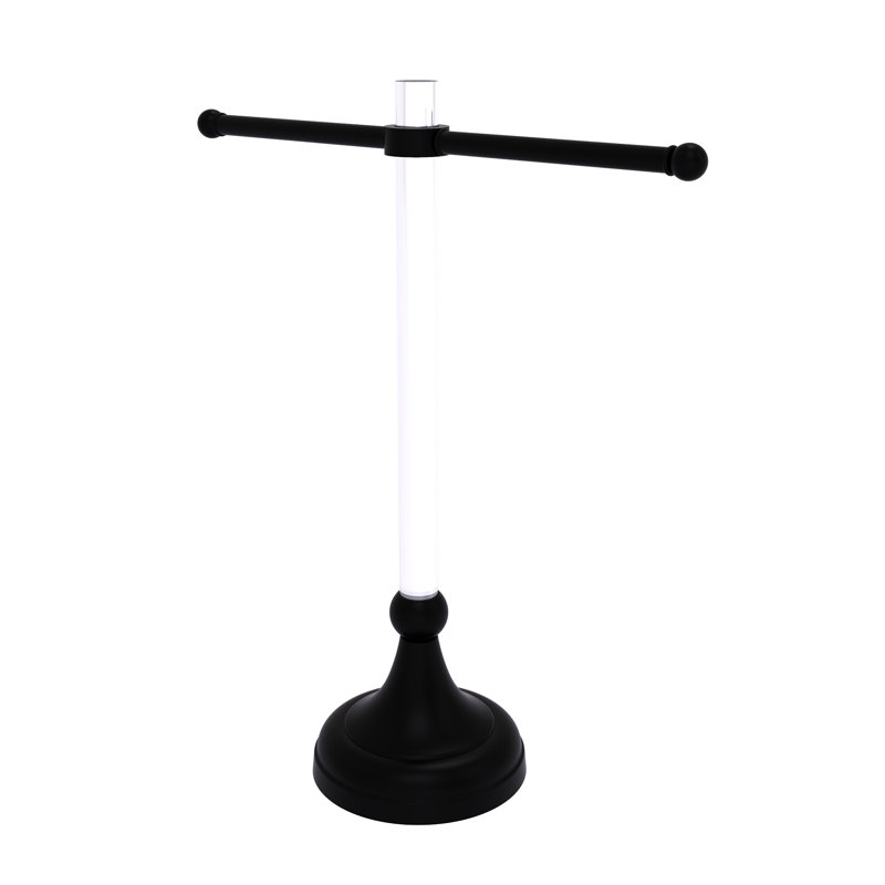 Porte-serviettes de comptoir Jarrell, Noir mat