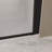 Shower Door  - Matte Black Aluminum Frame Material, Half Frame,1/4"(6Mm) Tempered Glass Explosion Proof Film-122071493