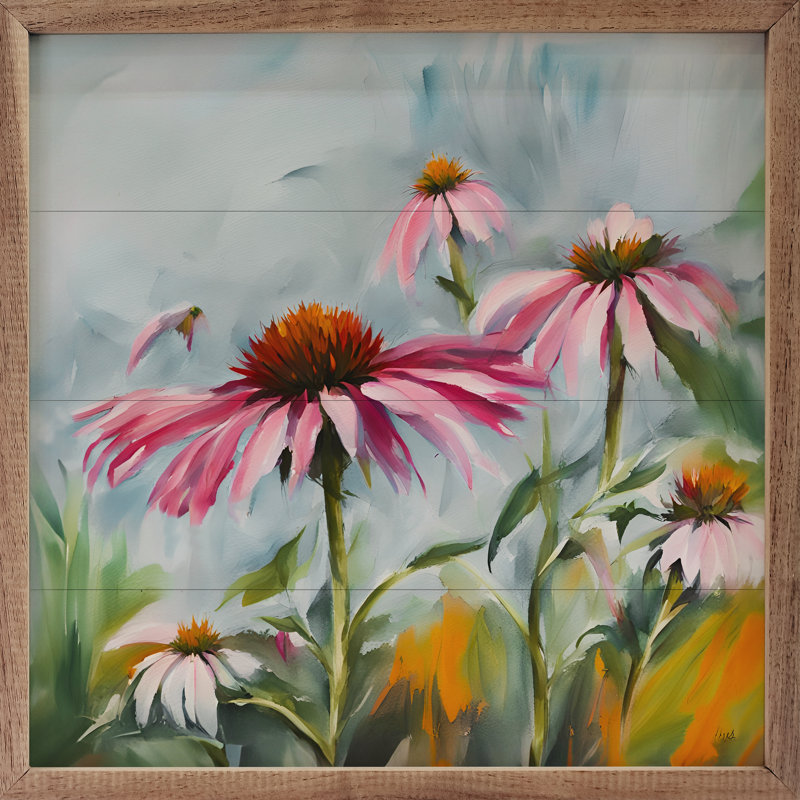 Coneflowers, H 24 po x l 24 po x P 1 po