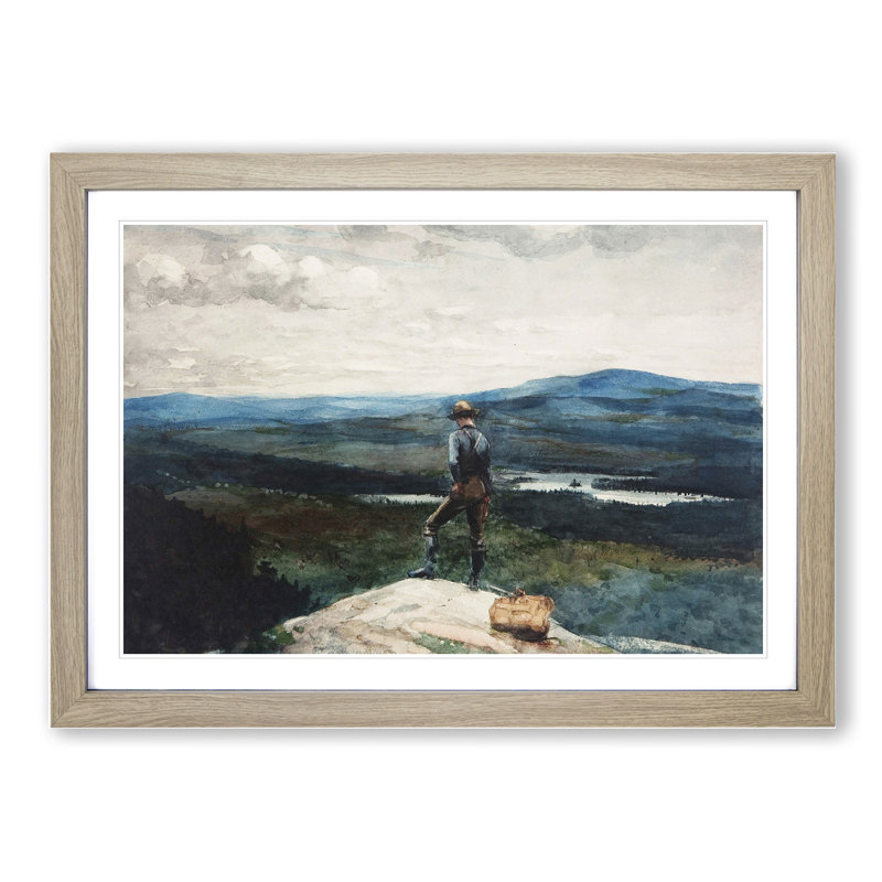 The Ranger Adirondacks by Winslow Homer - Picture Frame Painting, Oak Framed, 36cm H x 48cm W x 2cm D
