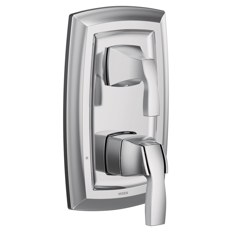 Voss M-CORE 3-Series 2-Handle Shower Trim With Integrated Transfer Valve, Valve Required, Chrome