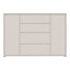 Chadwic Modern 4-drawer, 2-door sideboard, engineered wood, 143.9 cm W x 99.1 cm H x 34.9 cm D-124889383