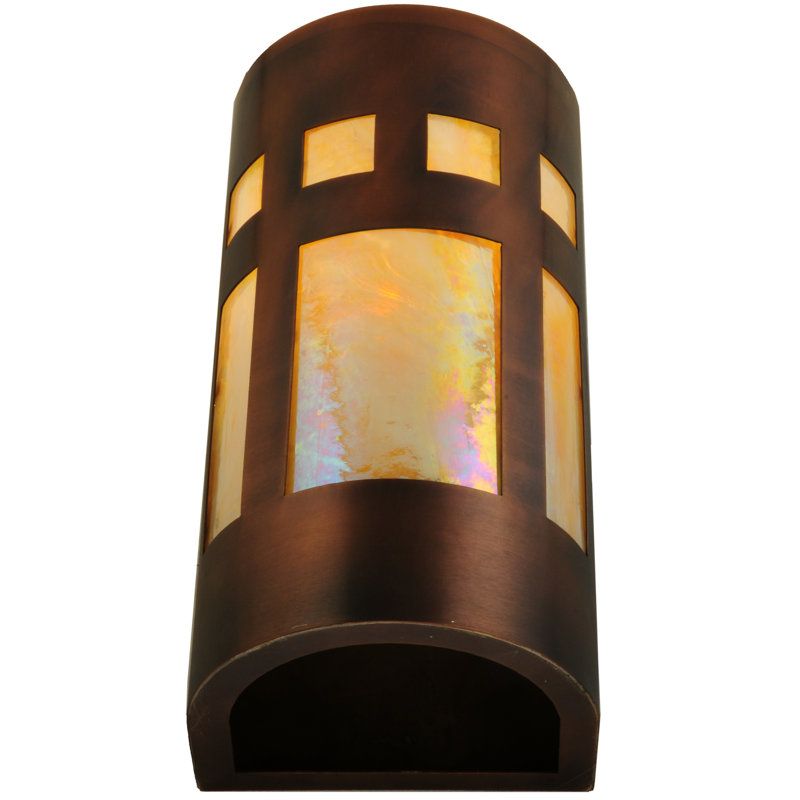 1 - Light Outdoor Bulkhead Light, Brown