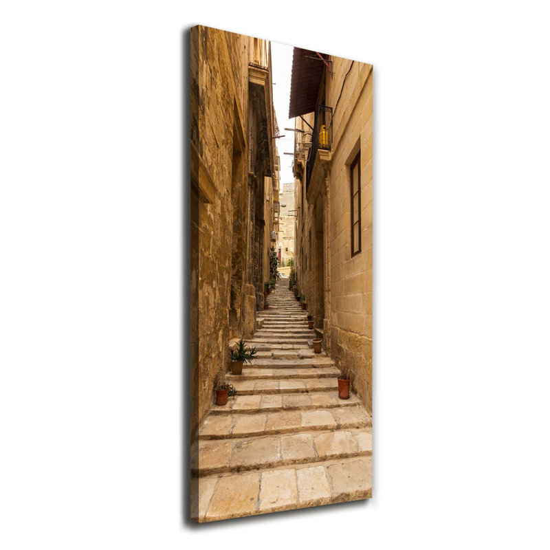 Streets In Malta - Wrapped Canvas Print