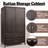 Outdoor Towel Rack For Pool Outdoor Pool Towel Storage Cabinet With Shelf & Drawer Pool Towel Holder With Rolling Wheels Hot Tub Towel Rack W/Waterproof Cover Poolside Towel Valet Caddy For Spa Brown