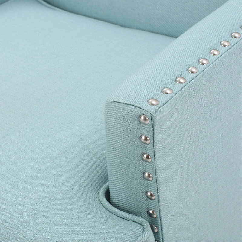 Fauteuil club, Bleu clair