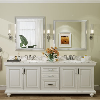 Amara Tempered Glass Mounted Wall Mirror