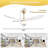 60-Inch Smart Ceiling Fan With Light, Smart App & Remote Control,DC Motor,1H/4H/8H Timer, Ideal For Large Spaces-1114069371-1114069365