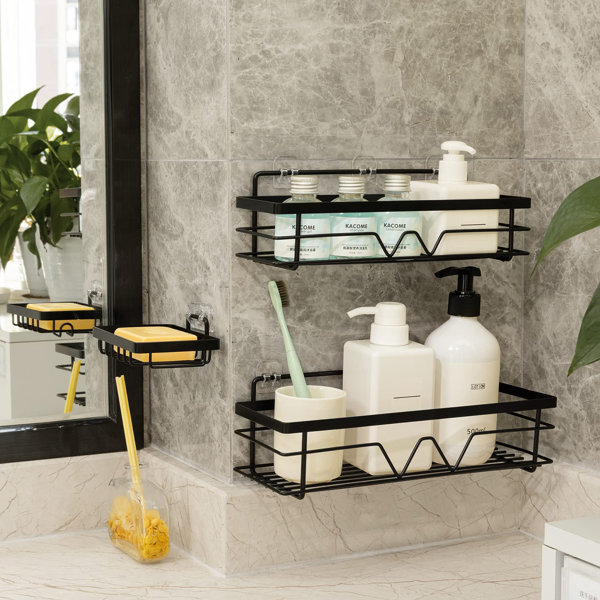 Rebrilliant Dupre Suction Stainless Steel Shower Caddy & Reviews