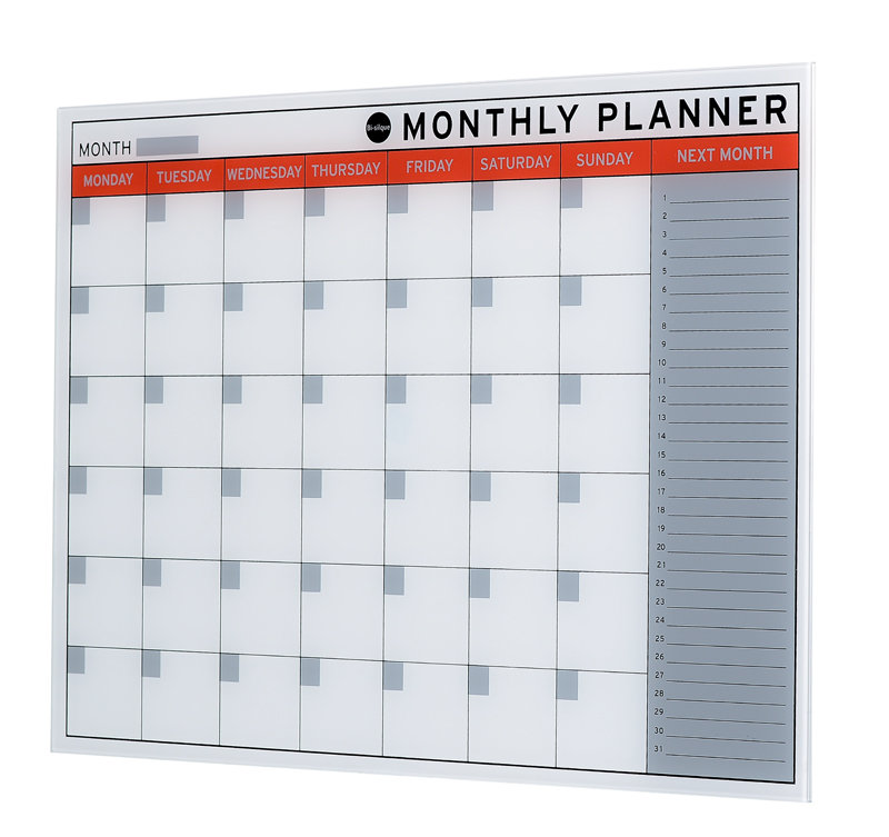 Glass Monthly Planner
