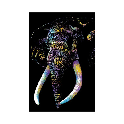 Éléphant par - Toile tendue