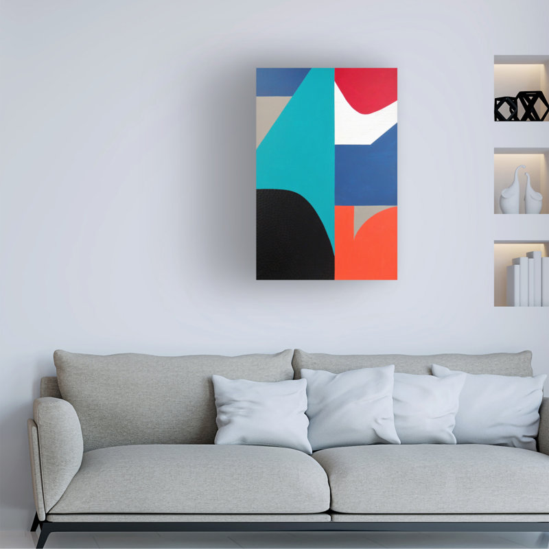 «Goree Abstract Sylvie Hamou A Colorful Existance II», reproduction sur toile, H 19 po x l 12 po x P 2 po