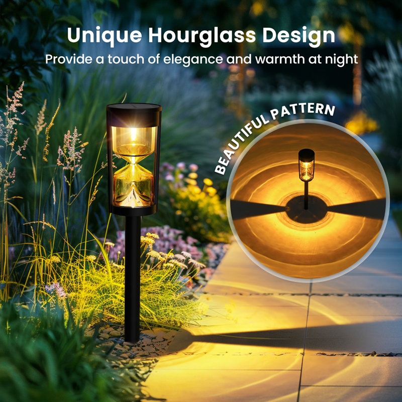 Matte Black Low Voltage Solar Powered Integrated LED Pathway Light Pack