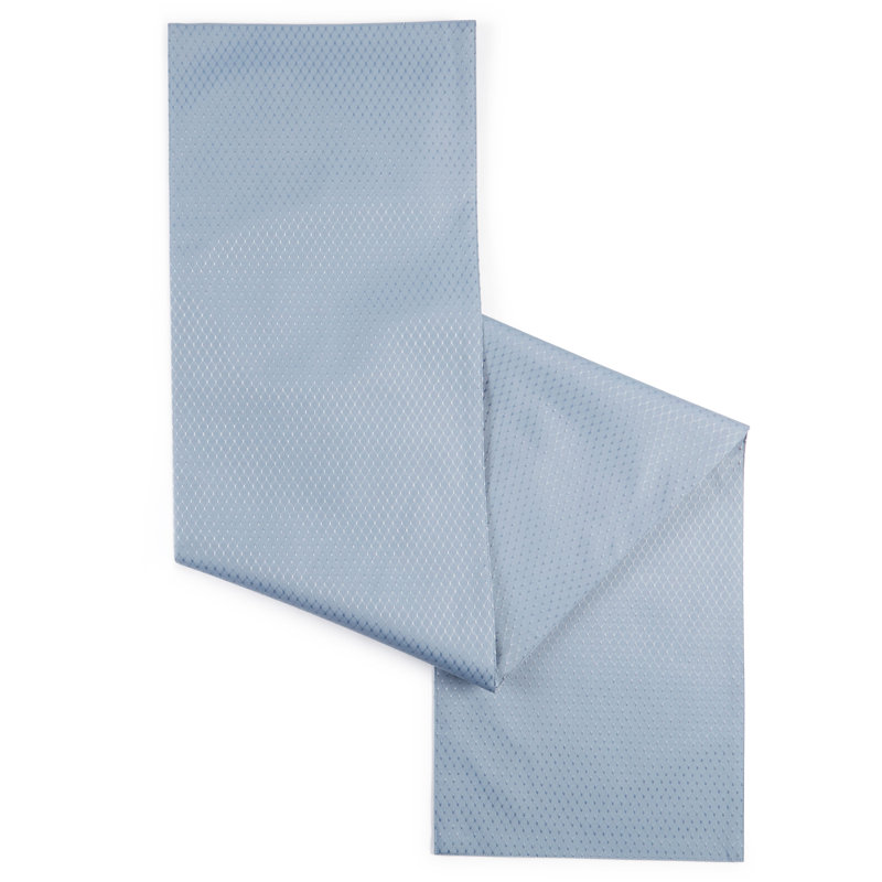 Behling Geometric Table Runner, Rectangular 90" x 15", Blue