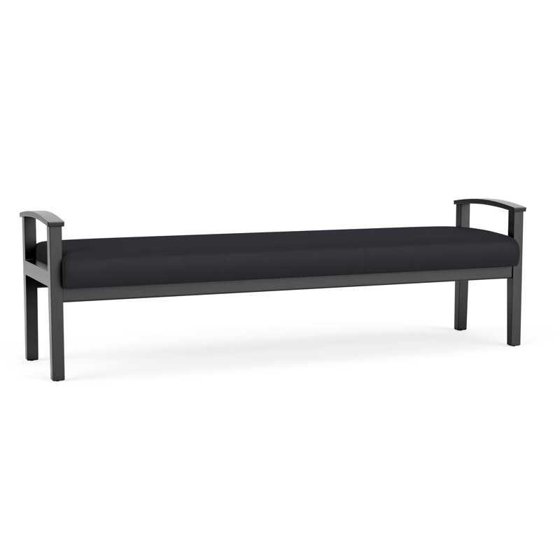 Banc en bois massif Amherst, Noir Patriot Plus, Noir