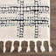 Tapis beige en polypropylène tissé à la machine Jamond-1187401351