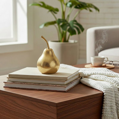 Golden Pear Decor 9"