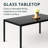 7-Piece Modern Dining Set With Glass Table And 6 Upholstered Chairs, PU Leather & Steel Frame, Space-Saving Design
