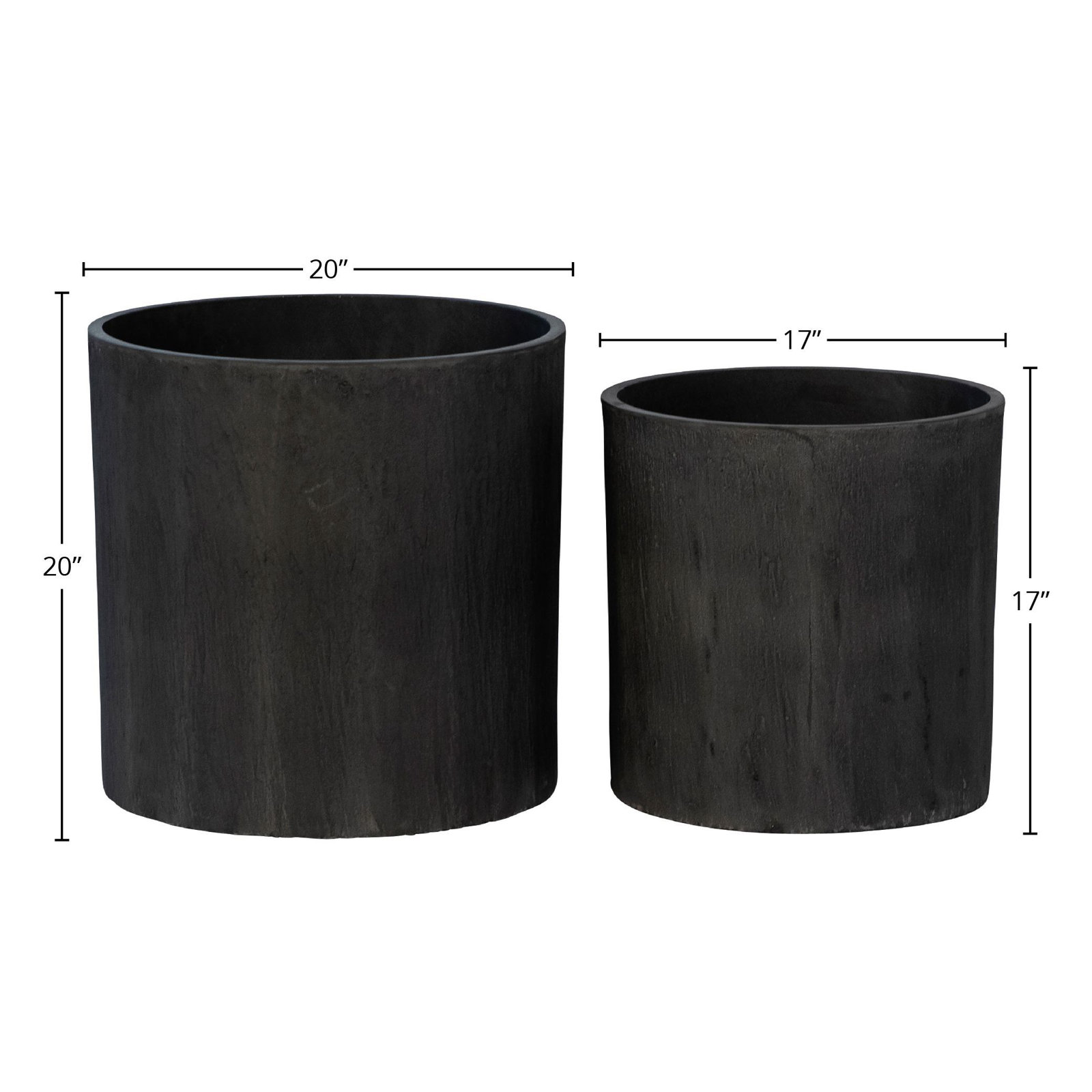 Edita Pot Planters, Gray