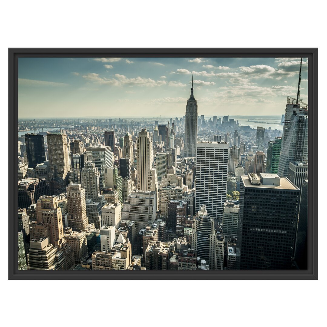 Gerahmtes Wandbild New York bei Tag