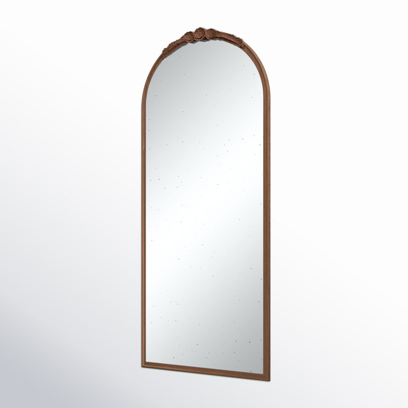 Miroir décoratif Langosta Bingley, Brun, H 65 po x l 29,5 po