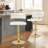 Yeni Swivel Adjustable Height Counter Stool with Metal Frame-1078885310