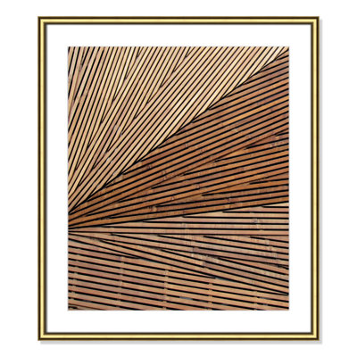 Fayette "Geometric Wood Panel 1" Print