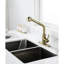 Robinet de lavabo rétractable High Arc en or et en acier inoxydable - Options de jet polyvalent pour une utilisation dans la cuisine-758723238