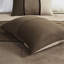 Édredon brun en faux suède - 7 pièces pour très grand lit avec tissu brodé pour lit de bébé