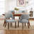 Upholstered Solid Wood Dining Side Chair-1558401751