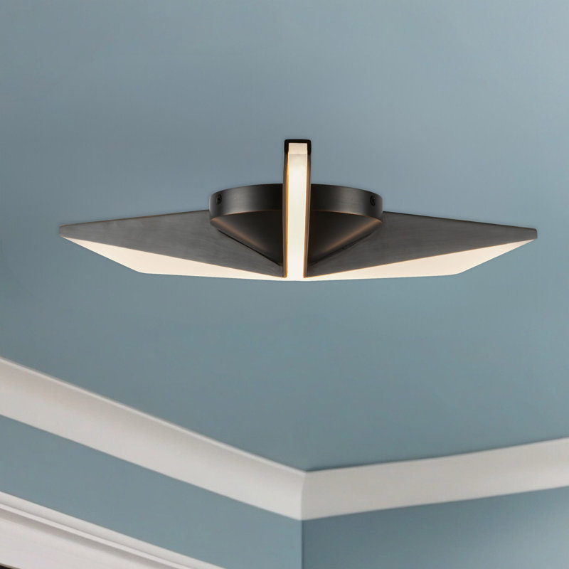 Tachi 2 - Light LED Flush Mount, Urban Bronze, 2.5" H x 18.13" W x 18.13" D