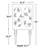 Leopard graphics two-door wardrobe