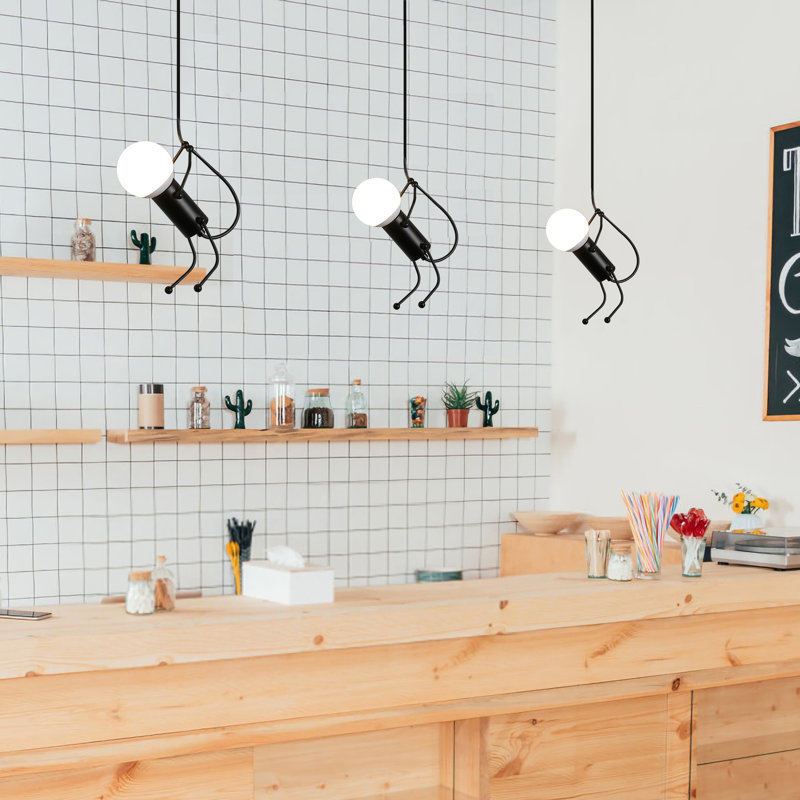 1 - Light Black Single Pendant