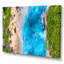 Vue aérienne de la plage tropicale turquoise II - reproduction sur toile-67388728-67388738