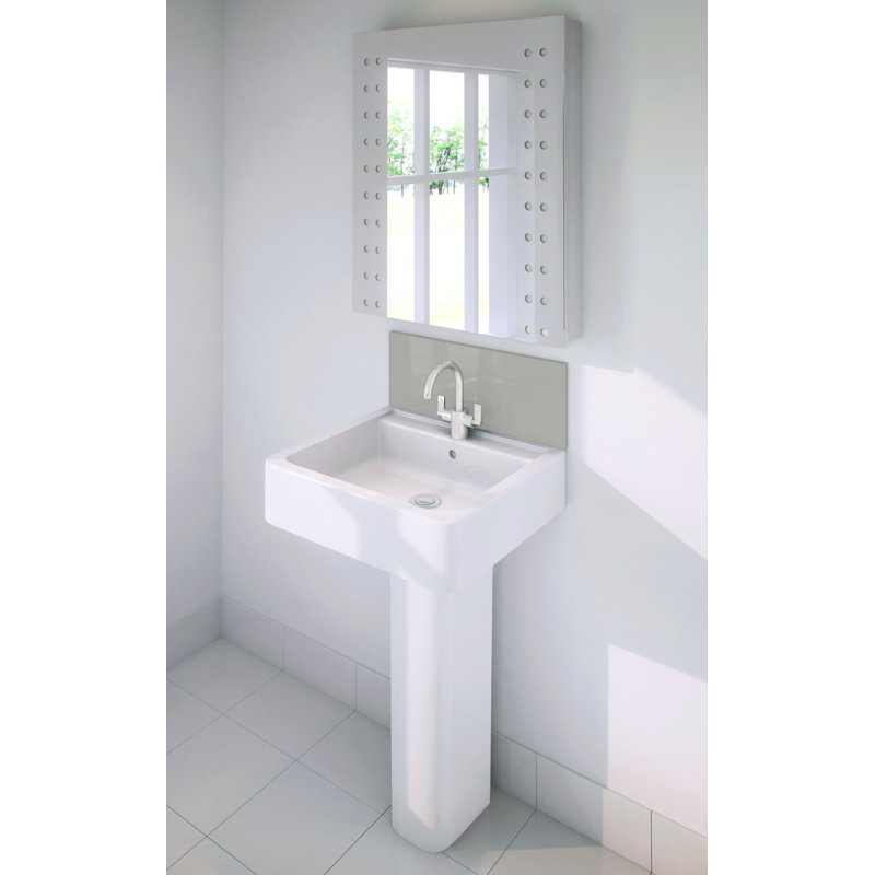 90 cm. W x 20 cm. L Peel and Stick, Silver