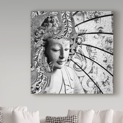 'Bliss Of Being' Acrylic Painting Print on Wrapped Canvas