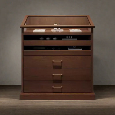 Armoire pour îlot central de style médiéval