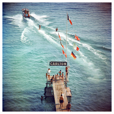 Cannes Watersports Print by Slim Aarons