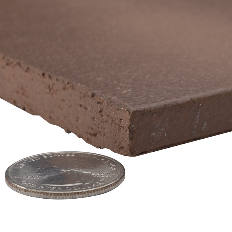 Quarry 6" x 6" Ceramic Wall & Floor Klinker Tile in Flame Brown