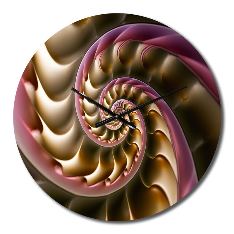 Horloge murale Fractal Spiral, Petit