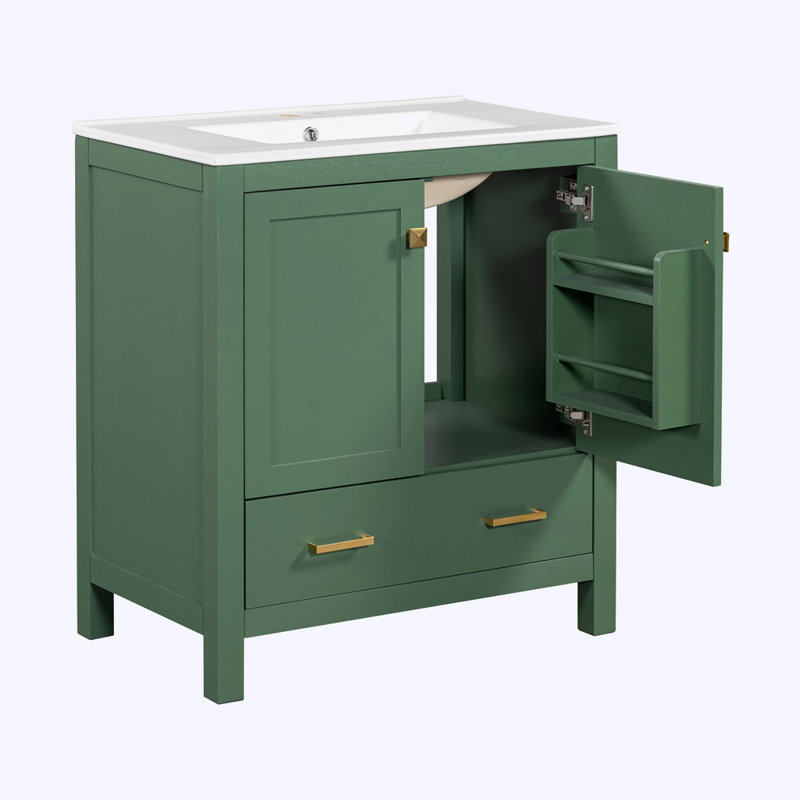 Meuble-lavabo avec lavabo simple sous plan