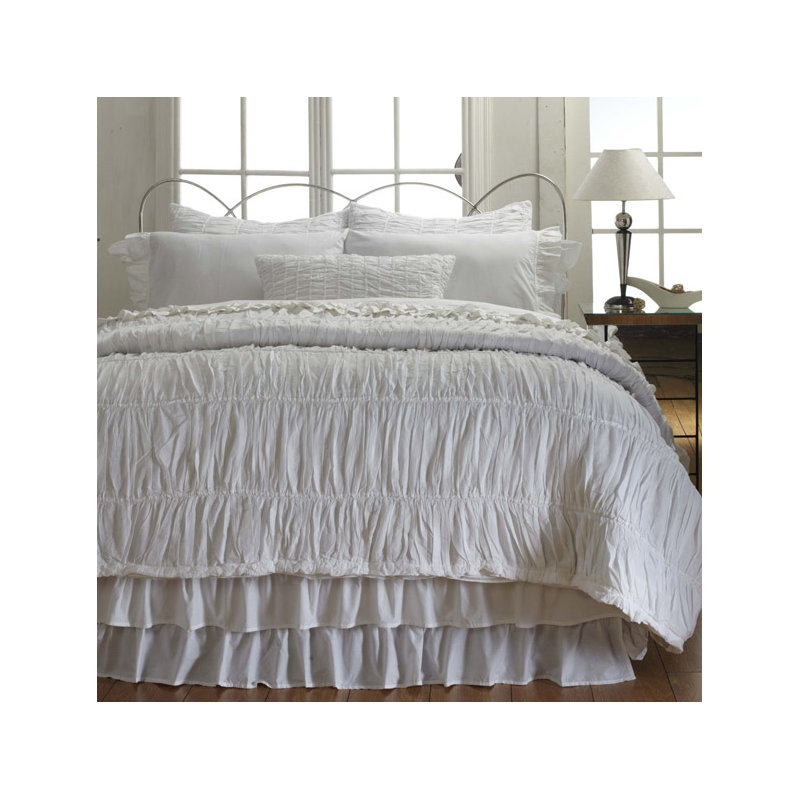 French Ruffle Rachel Bolster Pillow Cover & Insert
