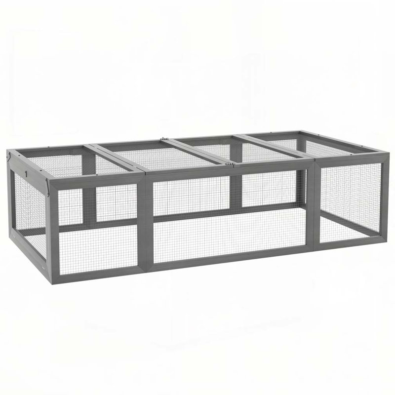 Grand refuge pour lapin en bois PawHut