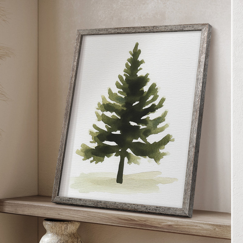Reproduction d'art encadrée en bois massif Christmas Holiday Lxxviii, H 15 po x l 12 po